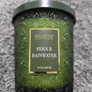 Fern & Rainwater Scented Candle - Green